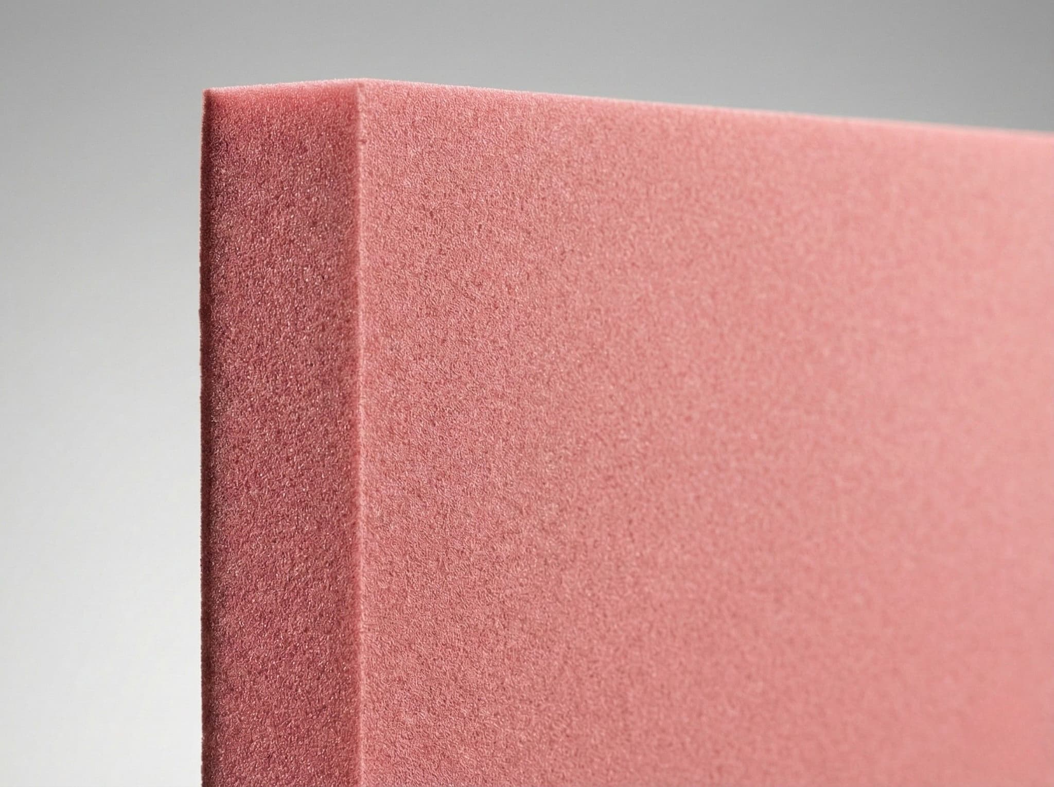 Close-up van fenolhars schuim isolatie met roze gesloten celstructuur